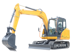Excavadora de cadenas marca Crawler 9075f con potente motor de 36.8kw, miniexcavadora de 7.5 toneladas en stock - Product Image 1