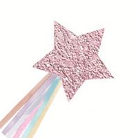 Baguettes Magiques Scintillantes Étoile Fée Princesse Ange pour Filles – Accessoires de Déguisement Colorés pour Anniversaire, Halloween, Ramadan, Remise de Diplôme – Tendance Mode