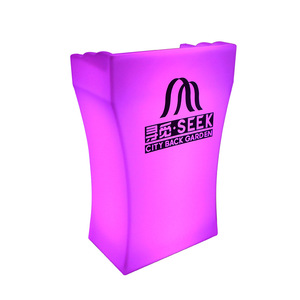 Seek City Back Garden KTV Stage Host Desk 70x40x110cm Plastic Lighted <b>Reception</b> <b>Counter</b> Commercial Use - Product Image 5