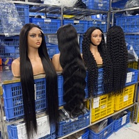 Wig Rambut Asli Vietnam 13X6 HD Lace Frontal Body Wave 250% Density Curly 100% Human Hair Glueless Front Wigs untuk Wanita Kulit Hitam
