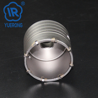 Boîte à outils pour scie à trous, pour le perçage du béton, cloche en carbure de tungstène, meilleur endurance, pointe de 80mm de diamètre, M14/M16