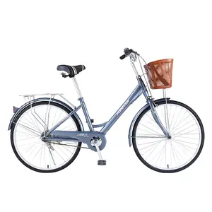 Sonsuza kadar tek hız 24 inç yüksek karbon çelik çerçeve bisiklet araba bisiklet Bicicleta yetişkin şehir bisikleti Y128003