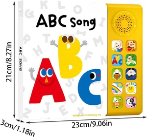 Livre sonore ABC pour enfants, <span class=keywords><strong>alphabet</strong></span> <span class=keywords><strong>anglais</strong></span>, apprentissage précoce, livre <span class=keywords><strong>audio</strong></span> éducatif pour tout-petits, livre sonore éducatif OEM personnalisé - Product Image 2