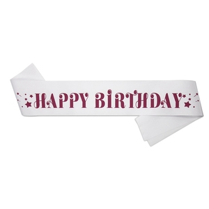 Fascia Multicolore '<span class=keywords><strong>Buon</strong></span> <span class=keywords><strong>Compleanno</strong></span>' Accessorio per Feste di <span class=keywords><strong>Compleanno</strong></span> per Adulti e Bambini Decorazioni per Travestimenti - Product Image 2
