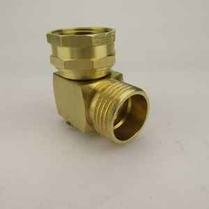 Raccord coudé pivotant à 90 degrés en laiton massif pour <span class=keywords><strong>tuyau</strong></span> d'arrosage Protecteur de <span class=keywords><strong>tuyau</strong></span> d'arrosage - Product Image 2