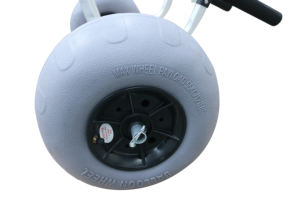 Carrito de Playa para Pesca, Carrito de Kayak con Pedales y Ruedas de Globo, Canoa de Aluminio de Alta Calidad, Accesorios Ajustables para Exteriores - Product Image 4