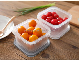 Multifonctionnel cuisine en plastique réfrigérateur organisateur conteneurs pour le stockage des aliments <span class=keywords><strong>Mini</strong></span> Camping boîte Drain cuisine bac de rangement - Product Image 5