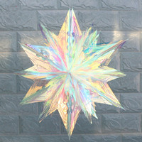 Royal Glory USA Grade Bleu Rouge Angelina Fantasy Fusible OOAK Rainbow Iridescent Film
