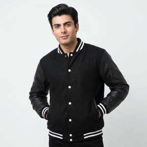 Chaqueta Varsity de Invierno Personalizada de Alta Calidad para Hombre, de Lona con Cuello Alto para Impresión por Sublimación, Fabricante OEM - Product Image 1