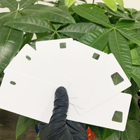 Impression personnalisée de haute qualité carte d'identité hologramme en Polycarbonate blanc vierge fenêtre transparente modèle ISO Interface de Communication NFC RFID