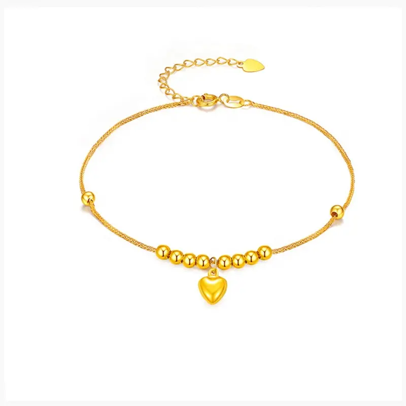Xinfly изысканные украшения для маленьких девочек, модный набор из 18-каратного золота, Простой браслет и ожерелье для женщин