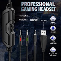 Casque de jeu filaire RGB à micro, anti-bruit, pour jeux vidéo – Meilleures ventes