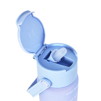 Bouteille d'eau en plastique sans BPA, écologique, avec poignée et bec verseur, pour enfants, camping, passe au lave-vaisselle, mignonne, 550 ml, 750 ml, 1 L, 1,5 L, 2,2 L