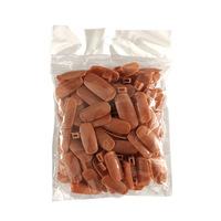 Uñas Postizas SunelPort en Forma de Almendra y Cuadradas, 100 Piezas por Bolsa, Flexibles, para Práctica Mecánica, con Logotipo Personalizado