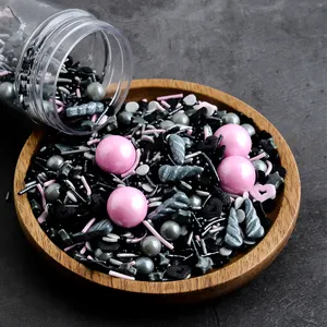 Mélange de bonbons et coton sous pression, 50g, à prix bas, perles, étoile à paillettes, zirconium, décoration de gâteaux