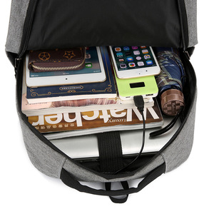 Custom Wholesale Trendy 3-piece Anti-Theft Fashion <b>Computer</b> <b>Backpack</b> Set with Zipper Closure Men Women USB Laptop Waterproof - Product Image 5