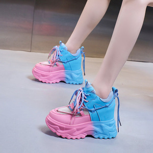 Nouvelles Chaussures Décontractées pour Filles, Style Sportif, à Semelle Épaisse, Respirantes, en Maille, pour Étudiantes, Collection Automne - Product Image 2