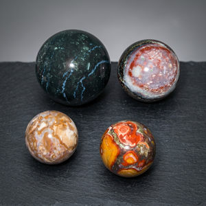 Esferas de Piedra Preciosa Unakita de Primera Calidad, la Mejor Oferta |   Ágata Tallada y Grabada de Alta Calidad |   Decoración para el Hogar Feng Shui de Origen Gujarati con Temática de Ángeles - Product Image 3