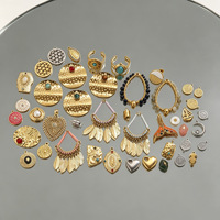 Pendentif vintage à personnaliser, style bohème, boucles d'oreilles en pierre naturelle, collier, accessoires de bijoux faits à la main