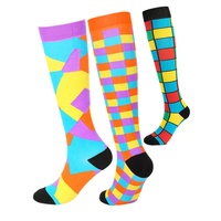 Chaussettes de compression pour hommes et femmes, 15-20 mm Hg, pour la course à pied, les soins infirmiers, le sport, la mode, le quotidien, le sport en plein air