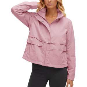 Chaqueta Corta para Mujer con Cierre, Ligera, con Capucha y Bolsillos, Resistente al Viento, para Uso en Exteriores - Product Image 3
