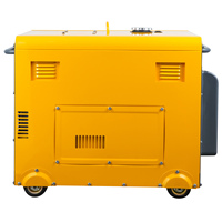 Groupe électrogène diesel silencieux 5KW DG6500LN, générateur diesel portable à démarrage électrique, générateur de puissance silencieux 5KVA