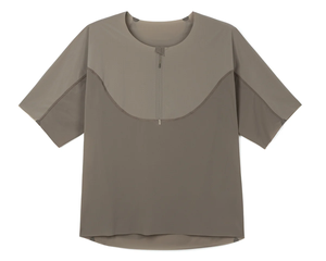 Blusa Deportiva Casual Minimalista Ligera y Transpirable con Manga Raglán y Media Cremallera para Mujer, Venta al Por Mayor Personalizada - Product Image 1