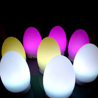 Lampes de table en forme d'œuf à piles rechargeables avec télécommande