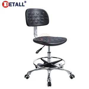 Sewing Chair PU Leather ESD Chairs For Lab Office With Wheels