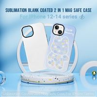 Fundas Magnéticas 3D para Sublimación, Recubiertas 2 en 1, Transferencia de Calor, Impresión Personalizada, Cubierta Protectora DIY para iPhone 17 Pro Max
