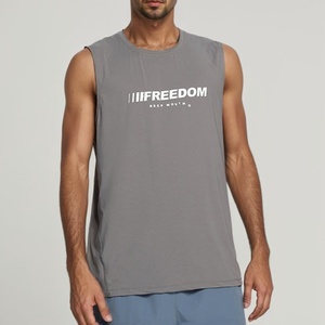 Débardeur de sport blanc pour hommes, personnalisable, pour musculation et entraînement, vente en gros - Product Image 2