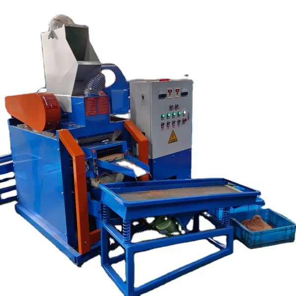 New Arrival Automatic BS-D75 Mini Size Net Wire Copper Granulator Air Separator Recycling Machine From BSGH