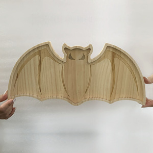 Bandejas de madera con forma de calabaza para Halloween, para decoración de fiestas, uso en el hogar y la oficina - Product Image 4