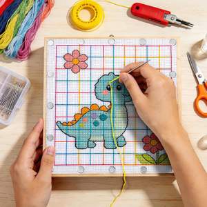 Set di 24 Barre Telaio in Legno per Tela, 12 Set da 6 Misure Diverse, con 60 Punti da Fissaggio e Kit per Telaio da Ricamo a Punto Croce con Ago Rimuovi-Punti - Product Image 5