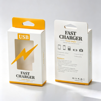 Boîte en carton portable vide pour chargeur USB rapide avec fenêtre transparente, personnalisable, pour chargeur de téléphone portable de voyage – Vente en gros