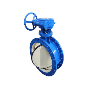 D342 OEM DN200-1000 Manual Sanitary Soft <b>Seal</b> Double Eccentric WCB Body Flange Butterfly Valve CE Certified for - Product Image 5