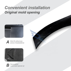 เปลวไฟบังโคลนหลังกระจกไฟเบอร์สำหรับฮอนด้า07-11 Civic FD2ประเภท-R สัมผัสได้ชิ้นส่วนรถยนต์บังโคลน FD2 2ชิ้น - Product Image 3