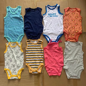 Vêtements de marque 100% coton, barboteuse pour bébé, <span class=keywords><strong>layette</strong></span> d'été pour bébé, stock destiné aux filles, tissu <span class=keywords><strong>tricot</strong></span>é - Product Image 6