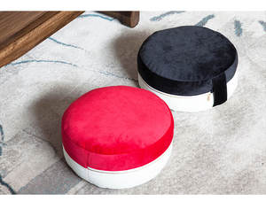 Coussin <span class=keywords><strong>de</strong></span> tatami rond pour méditation, en coquille <span class=keywords><strong>de</strong></span> <span class=keywords><strong>sarrasin</strong></span>, baie japonaise, amovible et lavable, pour futon, zafu - Product Image 2