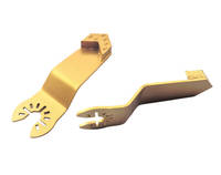 Lame universelle à interface ouverte pour le décapage de revêtements PCD avec segment diamanté en forme de flèche pour outils oscillants multifonctions