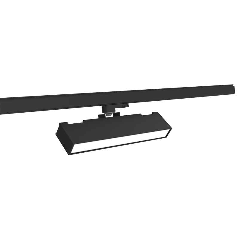 40w可调宽泛光光束led线性轨道灯具,用于商店照明可调光