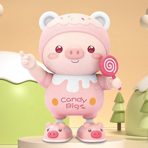 Maialino Elettrico Danzante Dinamico con Luci, Cammina a Sinistra/Destra, Giocattolo in Plastica per Bambini 0-24 Mesi e 2-3 Anni, Vendita all'Ingrosso - Product Image 1
