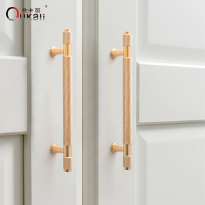 Oukali Bàn Chải <span class=keywords><strong>Brass</strong></span> <span class=keywords><strong>Chrome</strong></span> Màu Đen Matt Vàng Màu Sắc Đồ Nội Thất Tủ Ngăn Kéo Và Nhà Bếp Hợp Kim Nhôm Tủ Có Knurled Kéo Xử Lý - Product Image 4