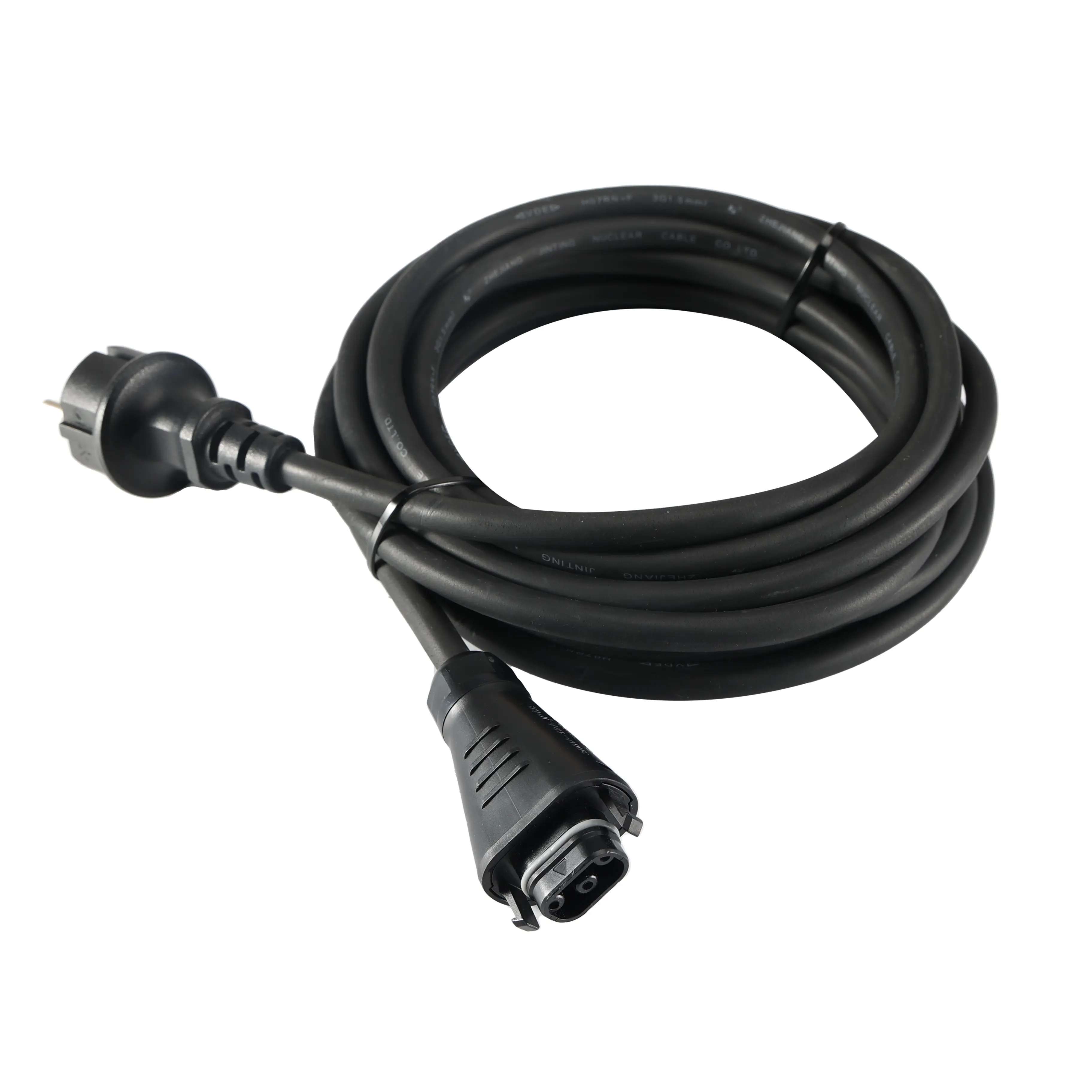 5M 9,5mm OD IP68 impermeable 3 núcleos cobre goma HMS BC05 a Schuko enchufe de la UE Cable de alimentación para microinversor Solar