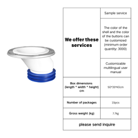 Kit de décalage de raccord de toilettes pour déplacement de drain avec boulons, rondelles et joint
