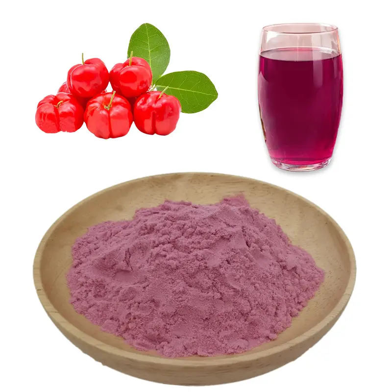 Private Label Fruit Poeder Water Oplosbare <span class=keywords><strong>Acerola</strong></span> Bessen Extract Poeder <span class=keywords><strong>Acerola</strong></span> Cherry Poeder