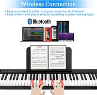 Explorez la musique en déplacement avec le piano pliable BX-20 - 88 touches, portabilité ultime pour les musiciens en déplacement