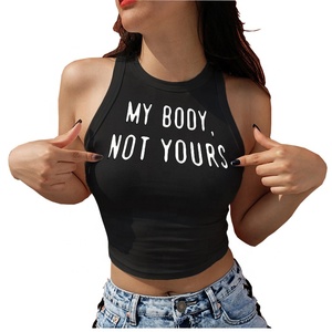 Di alta Qualità Su Misura Casuale di Yoga Palestra Sport Parti Superiori di Carro Armato Della Stampa Della Lettera Senza Maniche di <span class=keywords><strong>Fitness</strong></span> Carro Armato delle Donne Tops - Product Image 2
