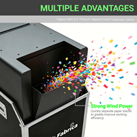 Machine à confettis professionnelle pour DJ, grande capacité, DMX512, lanceur de confettis en papier électrique 3000W en acier pour spectacles sur scène