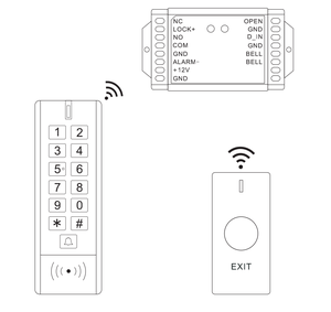 433Mhz truy cập không dây hệ thống kiểm soát với cửa không dây bàn phím & chuông điều khiển từ xa-cho xi lanh khóa - Product Image 6